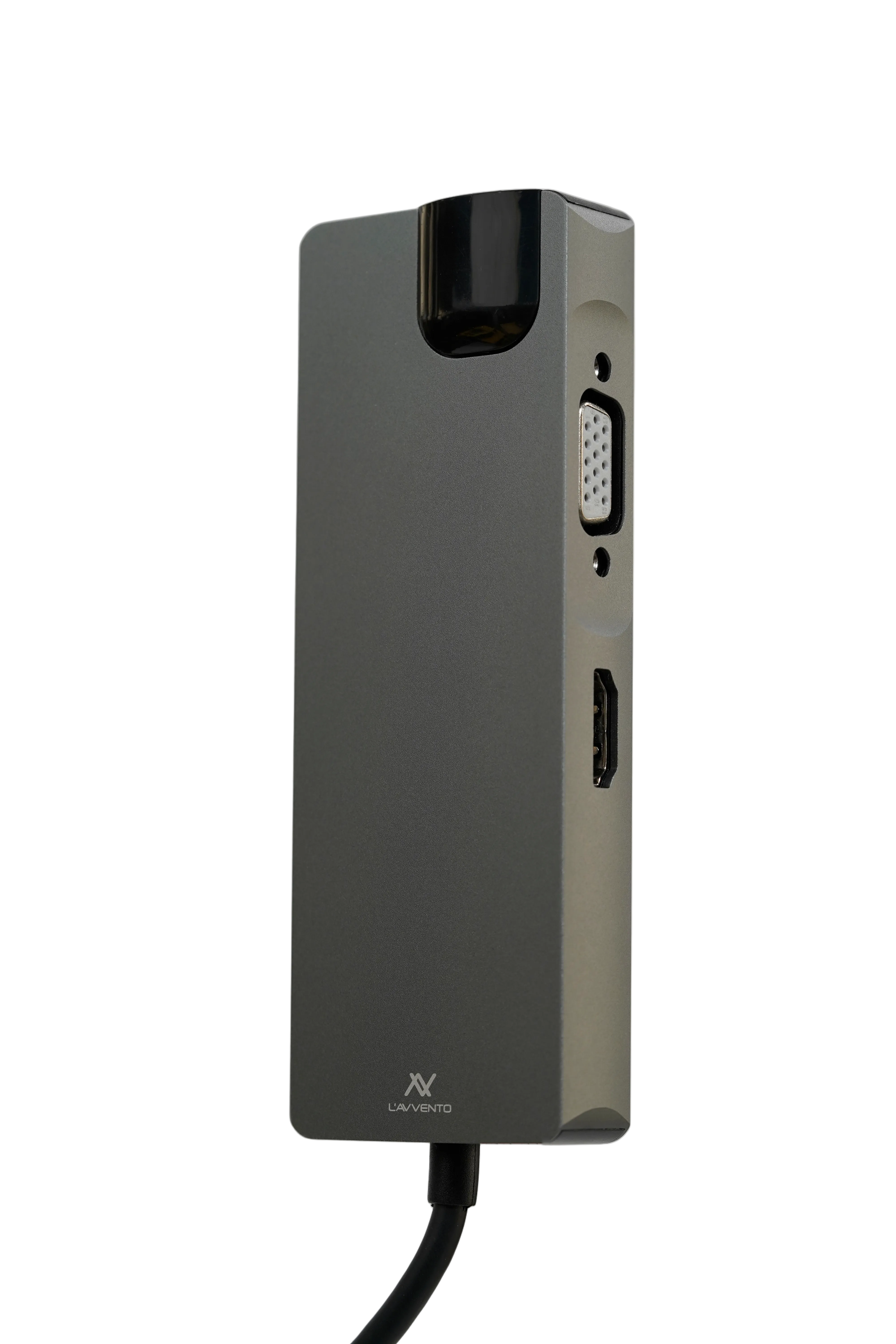 L'avvento Type-C Hub 8in 1, 2 USB 3.0, HDMI 4K, VGA, TF Card, RJ45, 87W PD Power Output