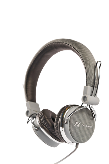 L'avvento Headphone , New Design 3.5mm Stereo Golden plug and High Quality 1.5M cable, With 40mm Speaker Driver - Gray