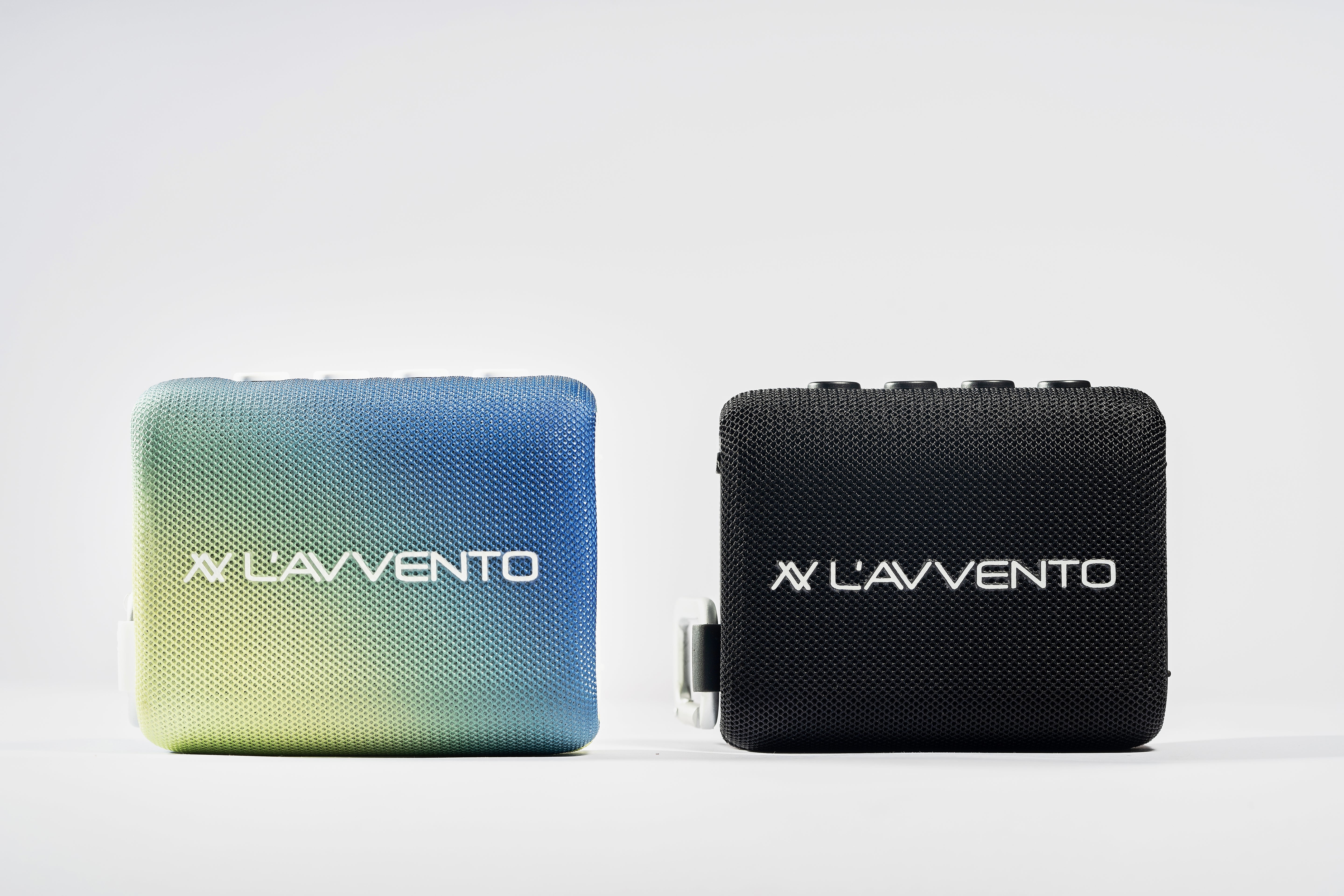 L'avvento Waterproof Speaker IPX7, 5.5W, 1500mAh, TWS, Voice Assistance, Metal Carabiner, Gradient Blue
