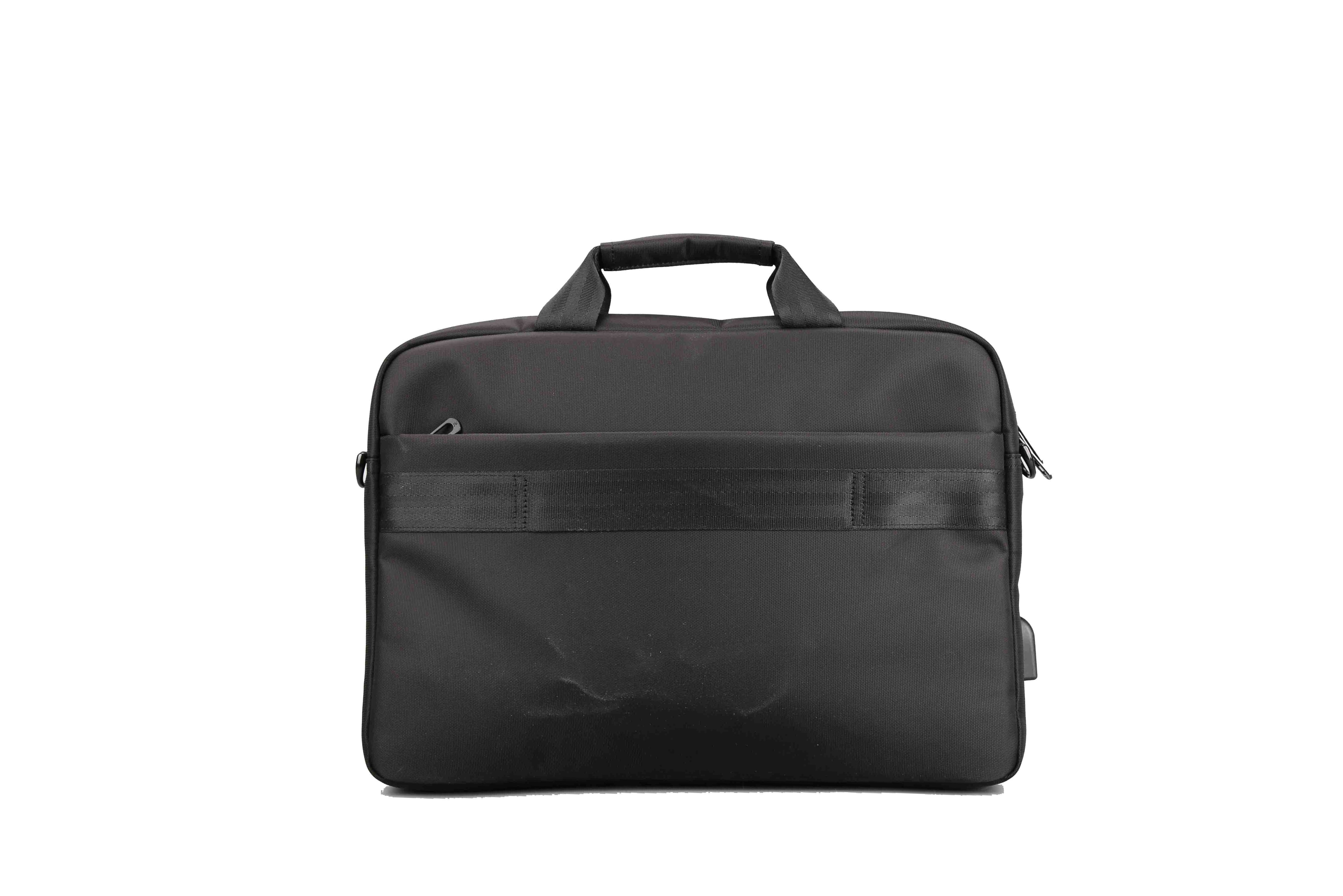 L'avvento Laptop Office Bag, 15.6" Black with L'avvento linning, With two bubble padding at two corner, With Laptop compartment