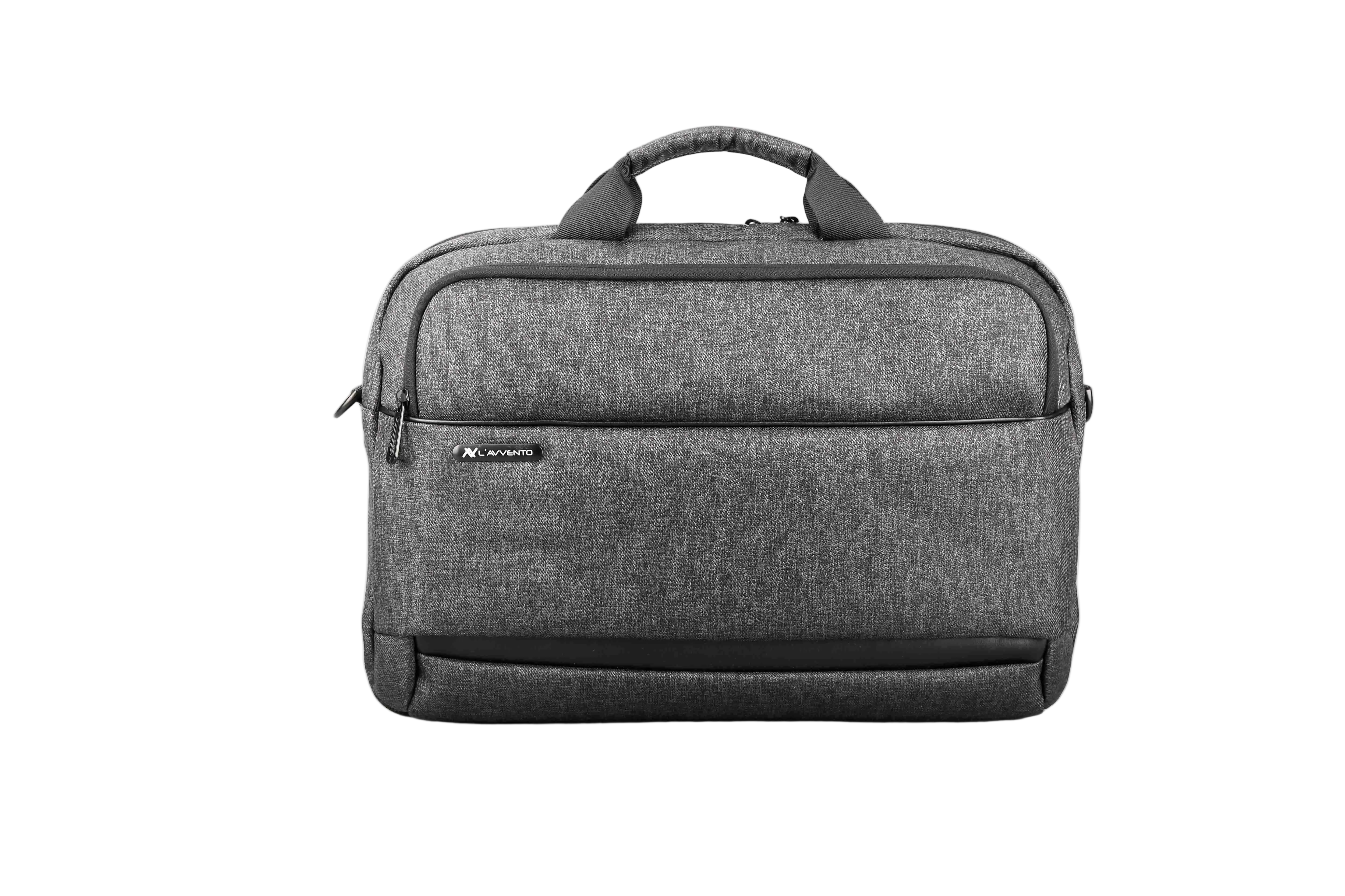L'avvento Laptop Bag , lite weight Office Bag , Fit Up to 15.6 ", Business style - Dark Gray Color