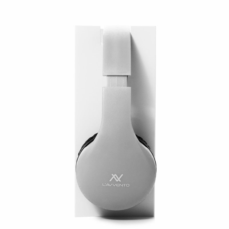 L'avvento Bluetooth Headphone , with Stereo plug , With 40mm Speaker Driver Battery Polymer Li-lon:300mAh  - White