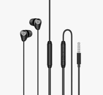 L'avvento Sleeping earphone with Mic, 3.5mm, with Volume Control Black