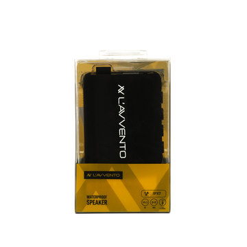 L'avvento Waterproof Speaker IPX7, 5.5W, 1500mAh, TWS, Voice Assistance, Metal Carabiner, Black