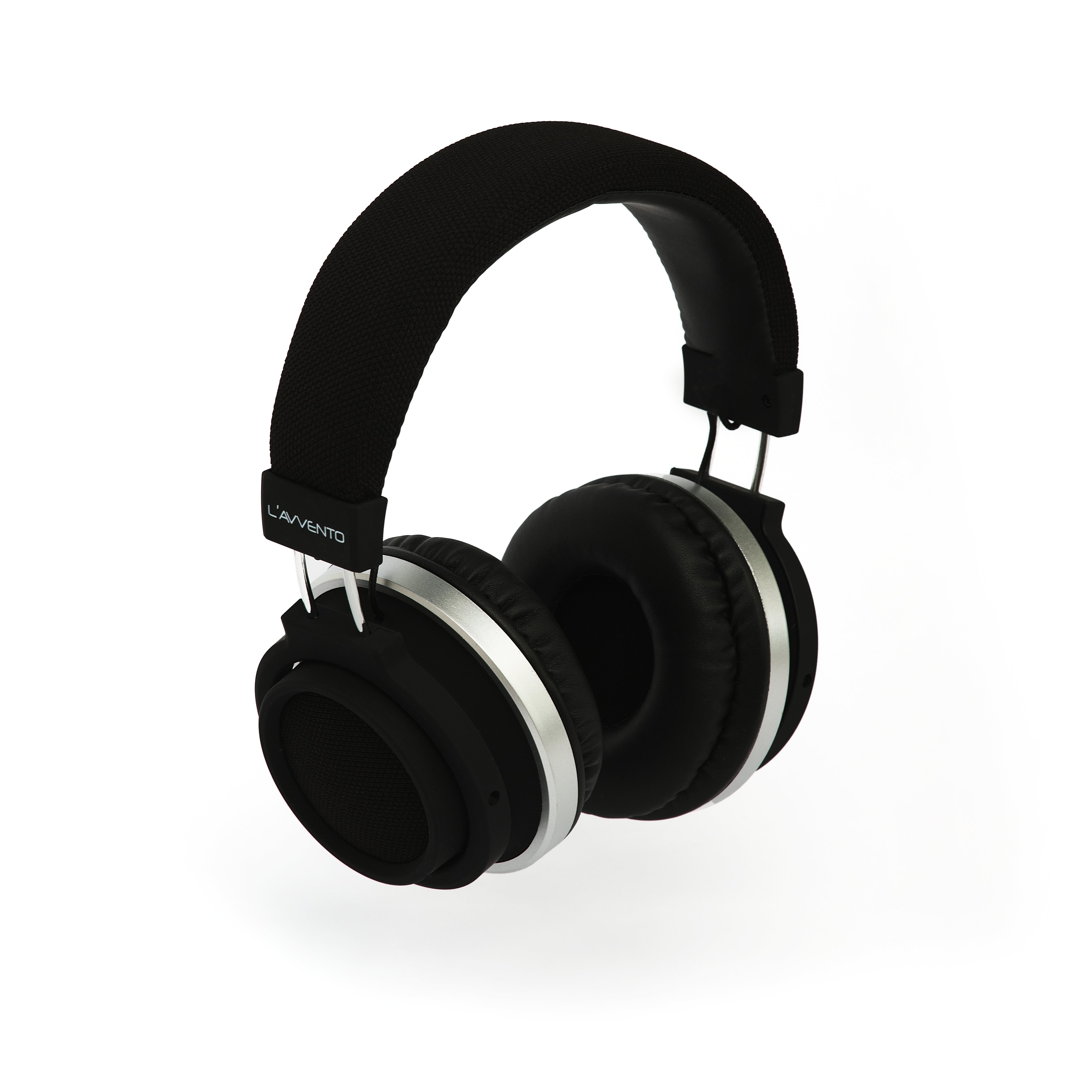 L'avvento Wireless Headphone, Bluetooth 5.0 Headphone,With Metal band and 40mm Speaker size, Padded Leather headband And PU earmuffs. Black