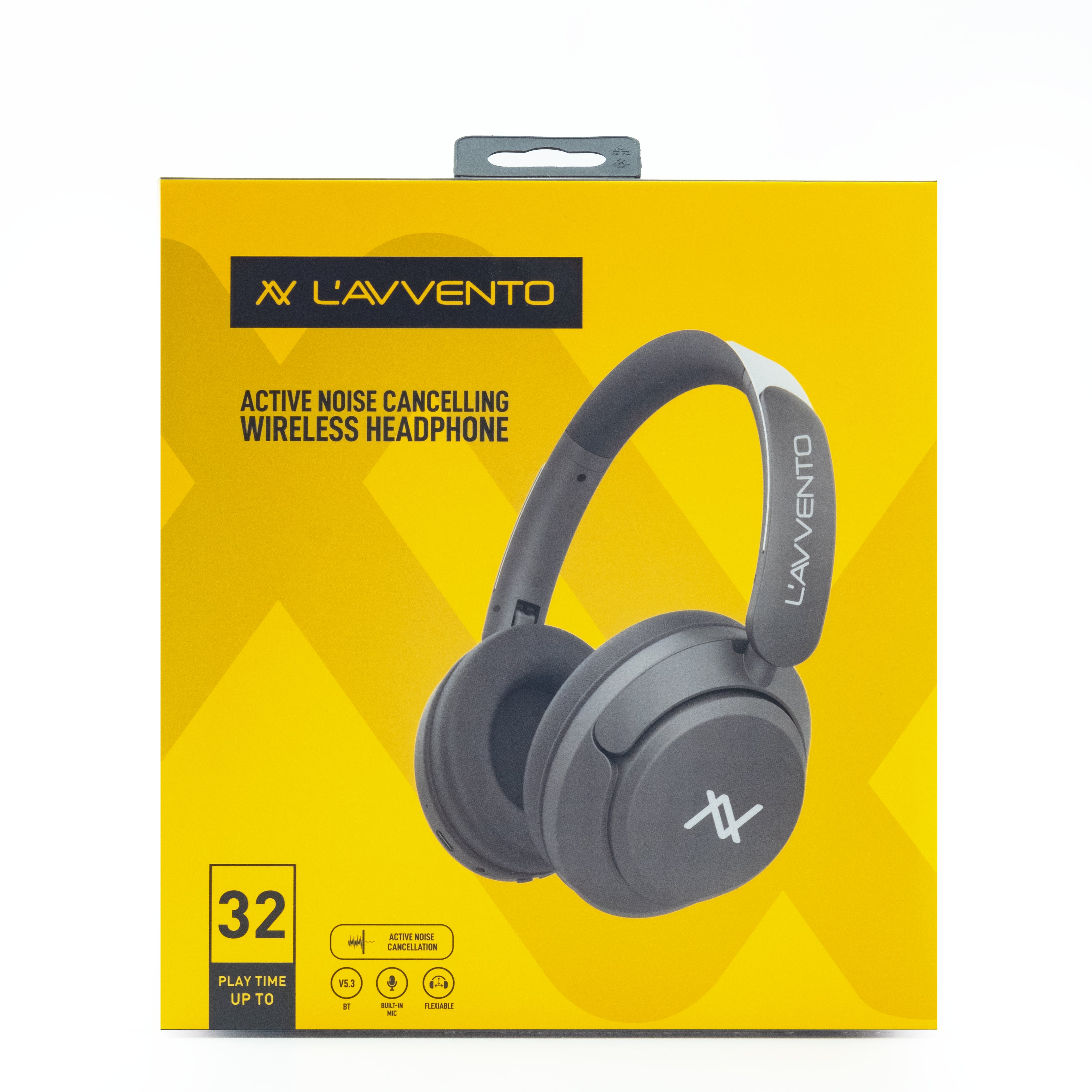 L'avvento ANC Wireless Headphone, Bluetooth 5.3, Battery 300 MAh, Gray