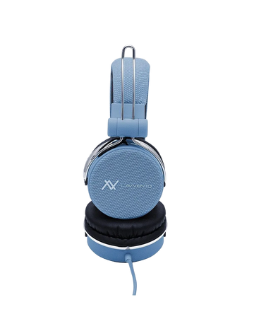 L'avvento Headphone , New Design 3.5mm Stereo Golden plug and High Quality 1.5M cable, With 40mm Speaker Driver - Blue