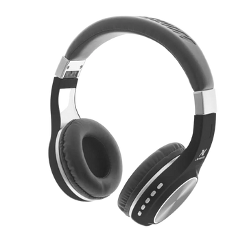 L'avvento Folding Bluetooth Headphone ,Stereo High Quality BT , With 40mm Speaker Driver With Microphone- Black Color