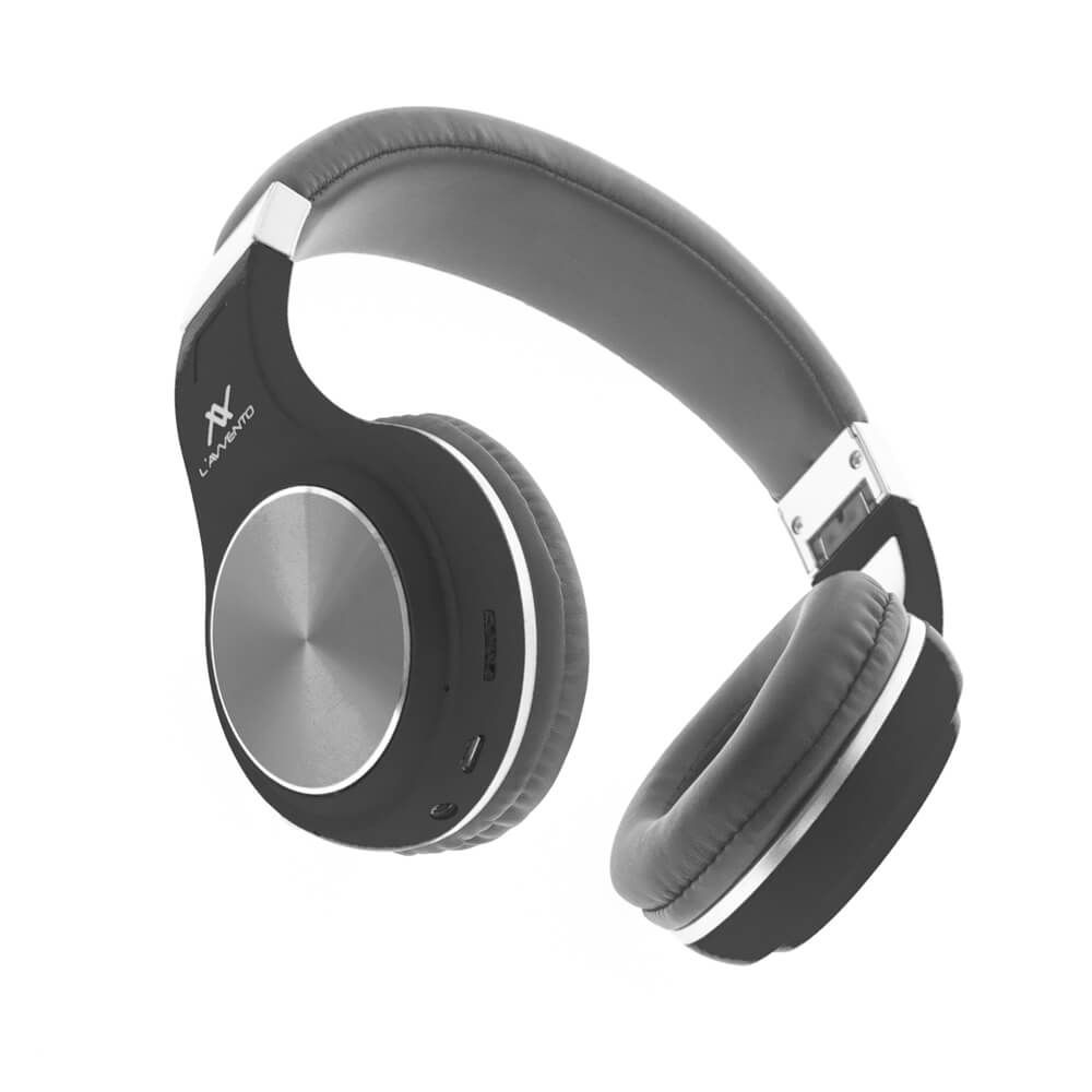 L'avvento Folding Bluetooth Headphone ,Stereo High Quality BT , With 40mm Speaker Driver With Microphone- Black Color
