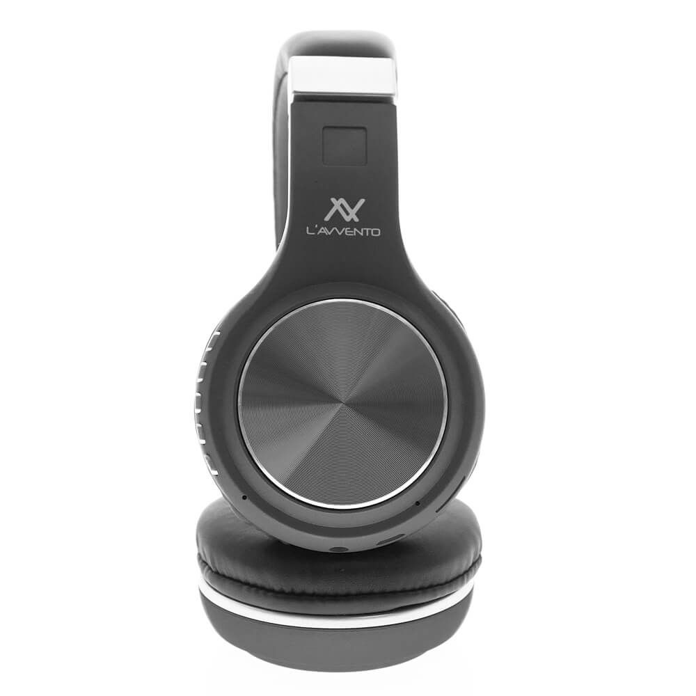 L'avvento Folding Bluetooth Headphone ,Stereo High Quality BT , With 40mm Speaker Driver With Microphone- Black Color