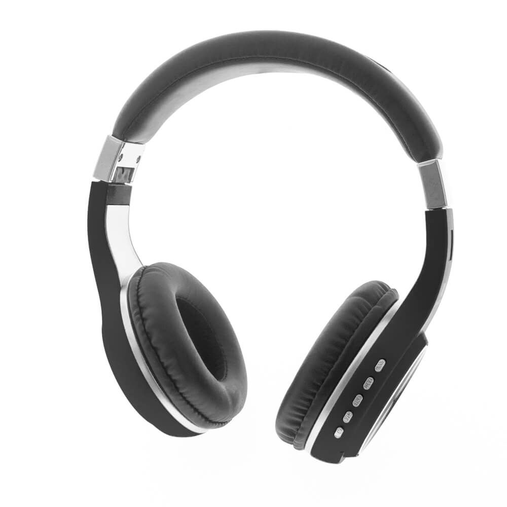 L'avvento Folding Bluetooth Headphone ,Stereo High Quality BT , With 40mm Speaker Driver With Microphone- Black Color