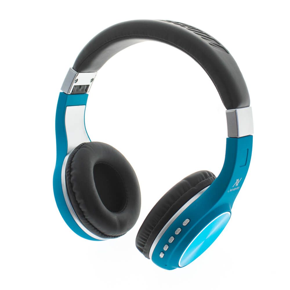 L'avvento Folding Bluetooth Headphone ,Stereo High Quality BT , With 40mm Speaker Driver With Microphone- Blue Color