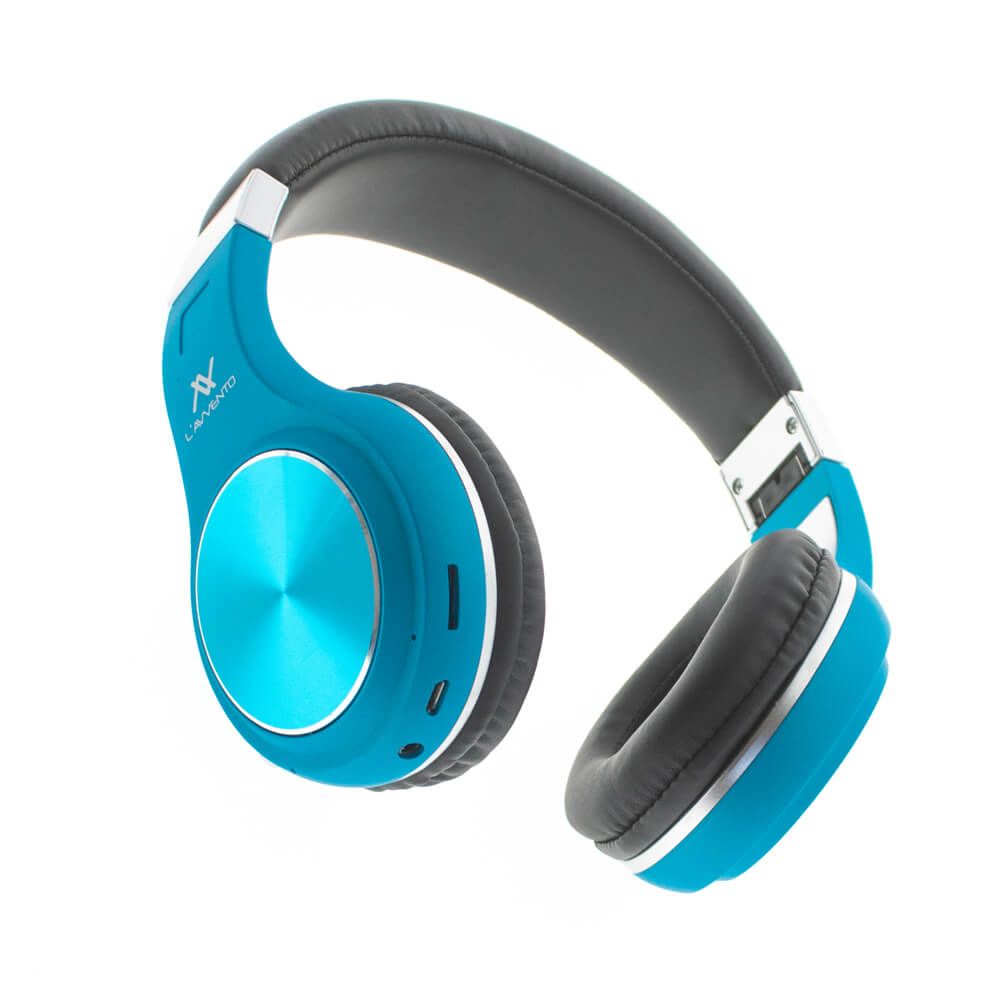 L'avvento Folding Bluetooth Headphone ,Stereo High Quality BT , With 40mm Speaker Driver With Microphone- Blue Color