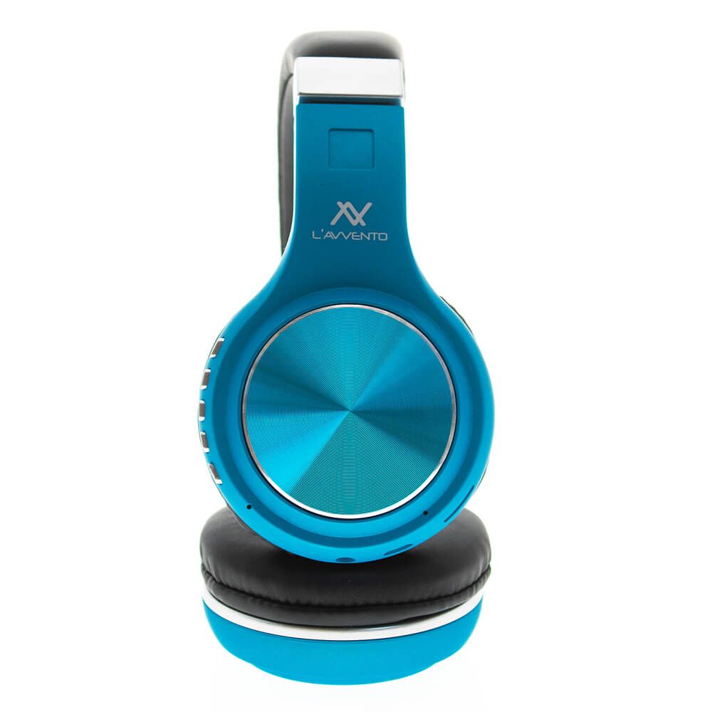L'avvento Folding Bluetooth Headphone ,Stereo High Quality BT , With 40mm Speaker Driver With Microphone- Blue Color