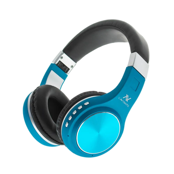 L'avvento Folding Bluetooth Headphone ,Stereo High Quality BT , With 40mm Speaker Driver With Microphone- Blue Color