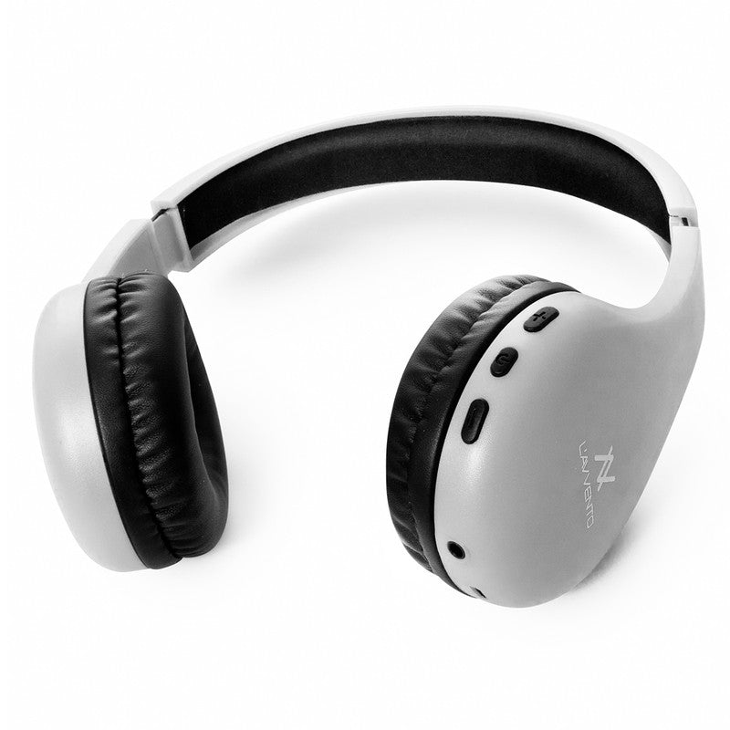 L'avvento Bluetooth Headphone , with Stereo plug , With 40mm Speaker Driver Battery Polymer Li-lon:300mAh  - White