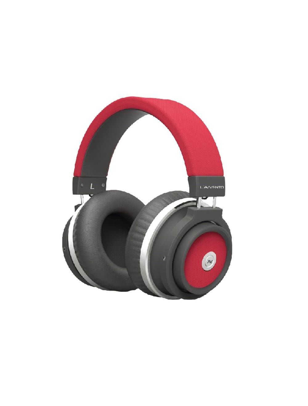 L'avvento Wireless Headphone, Bluetooth 5.0 Headphone,With Metal band and 40mm Speaker size, Padded Leather headband And PU earmuffs. Red
