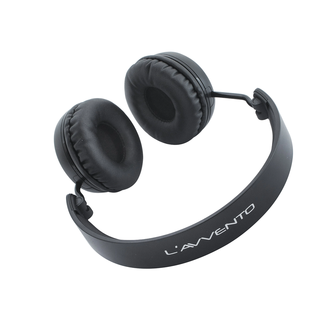 L'avvento - Bluetooth Fordable Headphone with Rounded Metal Band Black Color Super Base