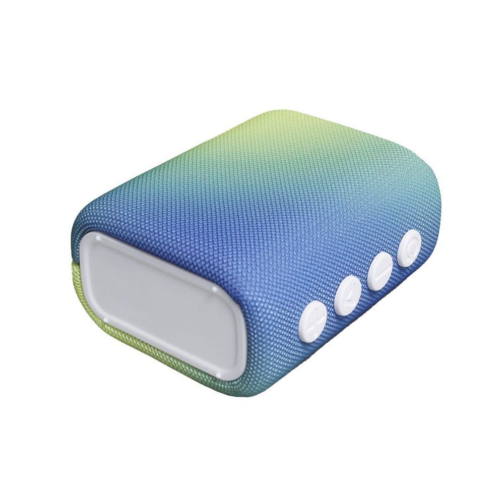 L'avvento Waterproof Speaker IPX7, 5.5W, 1500mAh, TWS, Voice Assistance, Metal Carabiner, Gradient Blue