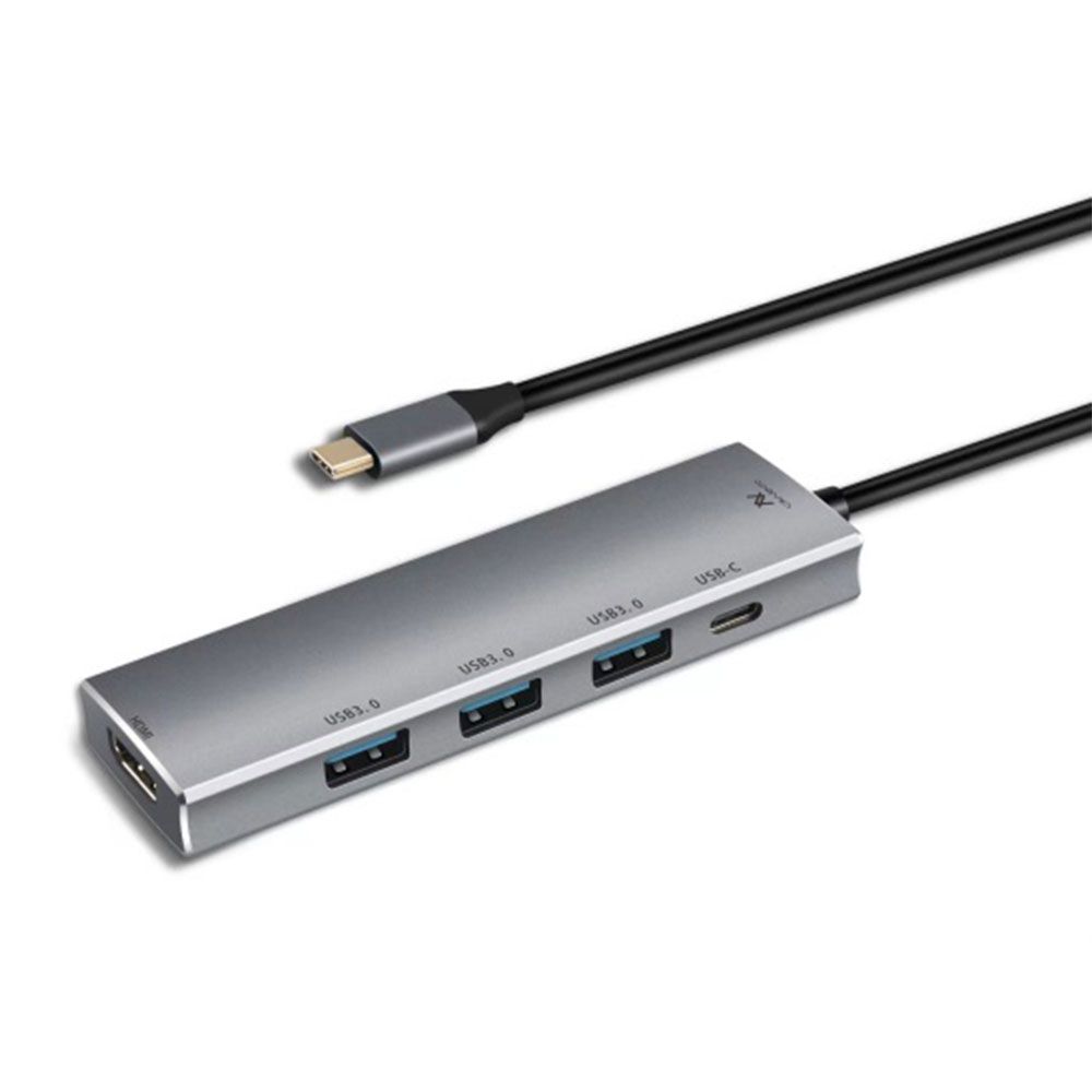 L'avvento Type-C Hub 5in 1, 3 USB 3.0, HDMI 4K, 87W PD Power Output
